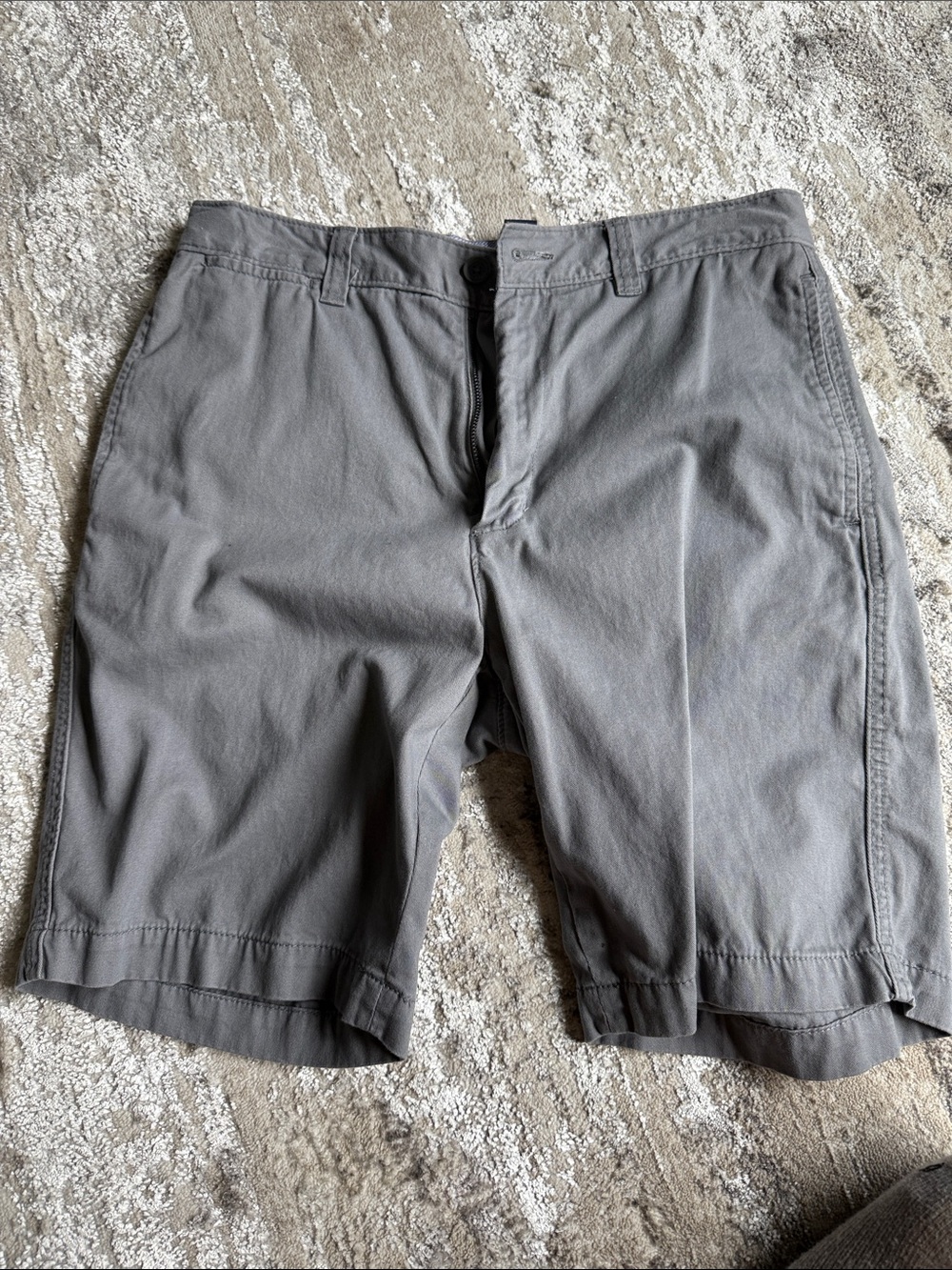 Club Room Men's Gray Flat-Front Shorts